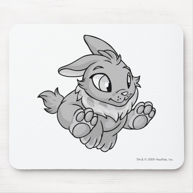 Cybunny Silver Mouse Pad (Front)