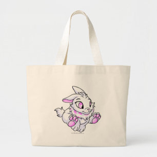 Cybunny White Large Tote Bag