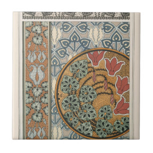 Cyclamen 3 by Maurice Pillard Verneuil Tile