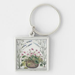 Cyclamen and Lavender: 1.Cyclamen Romanum; 2.Spica Key Ring
