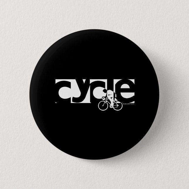 Cycle 6 Cm Round Badge (Front)