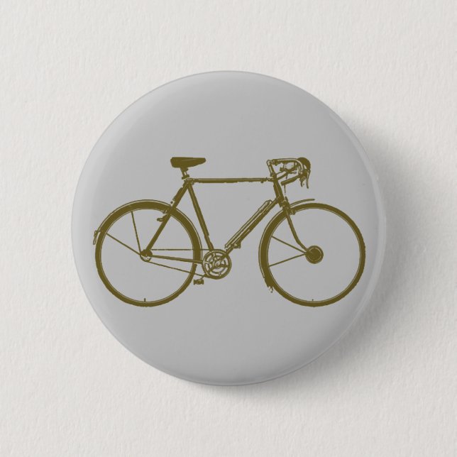 cycle bi-cycle 6 cm round badge (Front)