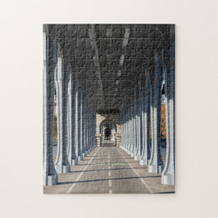Cycle Path on the pont Bir-Hakeim - Paris, France Jigsaw Puzzle