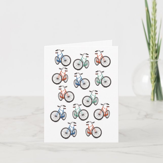Cycle pattern note card (Front)