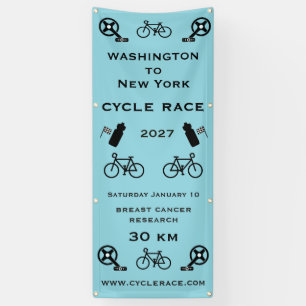 Cycle Race Finish Banner