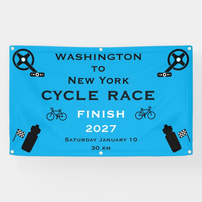 Cycle Race Finish Banner (Horizontal)