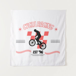 CYCLE RACING TAPESTRY