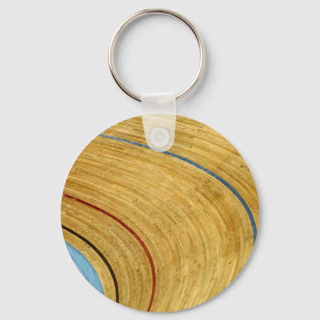 Cycle track abstract key ring (Front)