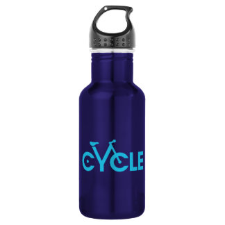 Cycle Type Bike Water Bottle, Blue graphic 532 Ml Water Bottle