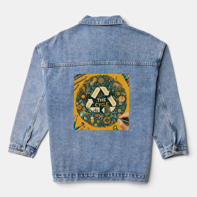 Cycle Up:  Denim Jacket (Back)