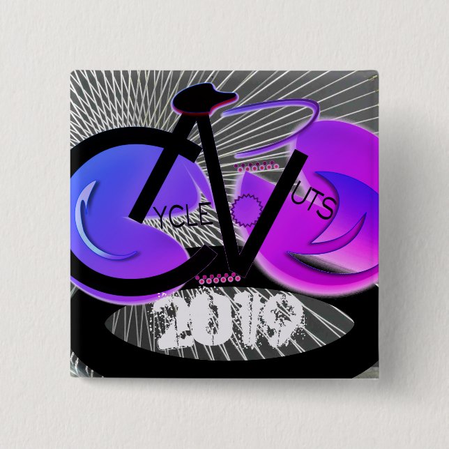 CycleNuts 2019 Logo Square Button (Front)