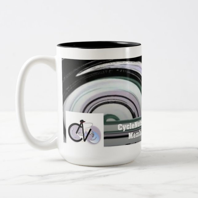 CycleNuts Premier Membership Two-Tone Coffee Mug (Left)