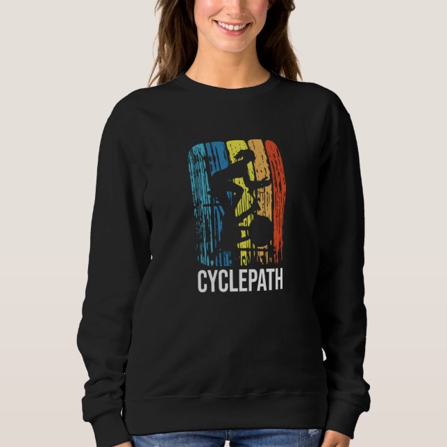 Cyclepath  Cycling and spin bike class woman  1 Sweatshirt (Front)