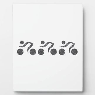 Cyclers in Gray Plaque