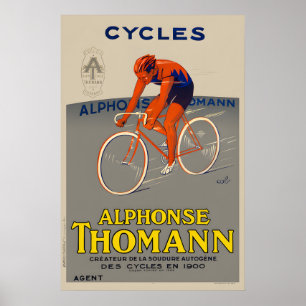 Cycles Alphonse Thomann Bicycle Poster
