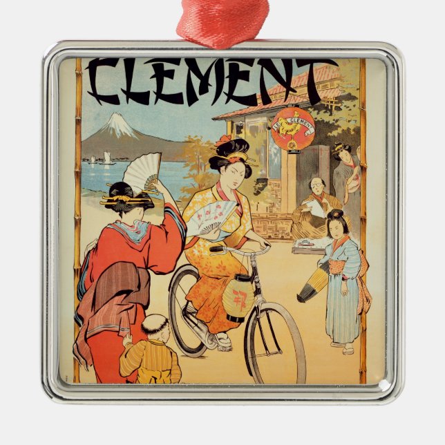 Cycles Clement Pre Saint-Gervais Metal Tree Decoration (Front)