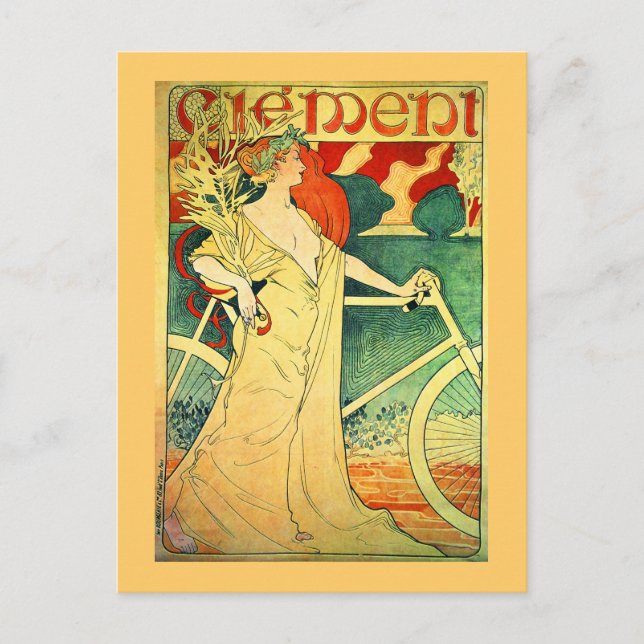 Cycles Clément Vintage Bicycle Poster Postcard (Front)
