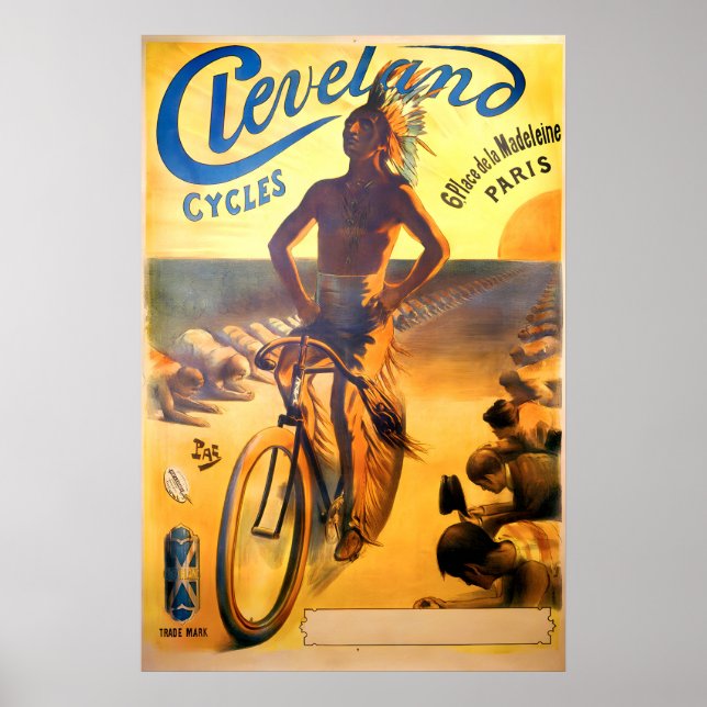 Cycles Cleveland Vintage Poster (Front)