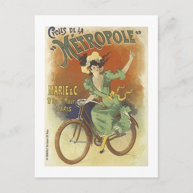 Cycles de la Metropole Postcard (Front)