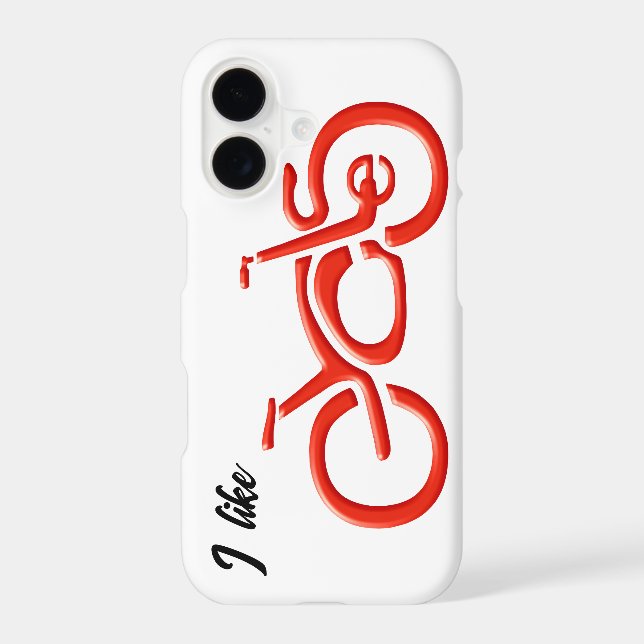 Cycles Fahrrad Velo - Covering / Hülle iPhone Case (Back)