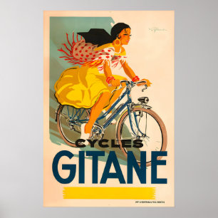 Cycles Gitane Bicycle Poster