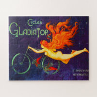 Cycles Gladiator Vintage French Cycling Ad Poster