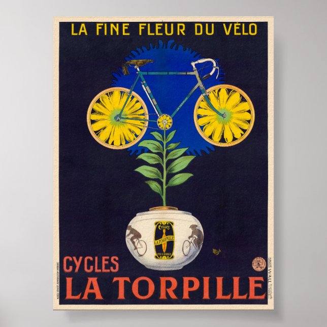 Cycles La Torpille Vintage Poster 1923 (Front)