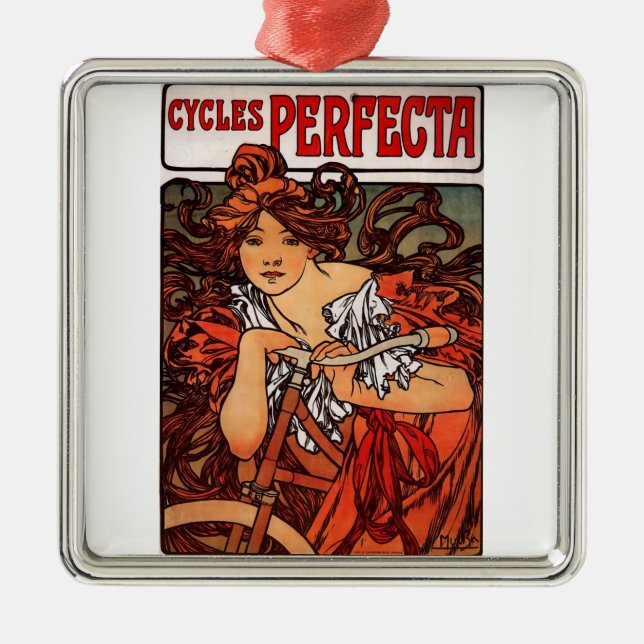 Cycles Perfecta Metal Tree Decoration (Front)