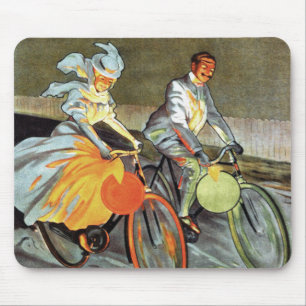 Cycles Peugeot Vintage Bicycle Art Mouse Pad