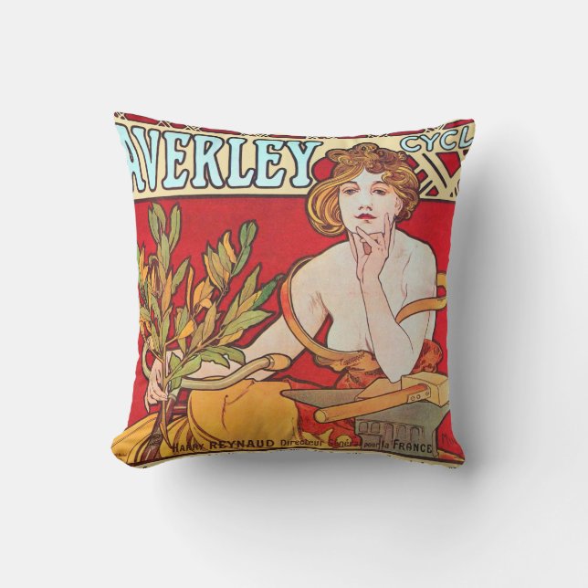Cycles Waverley, Mucha Cushion (Front)