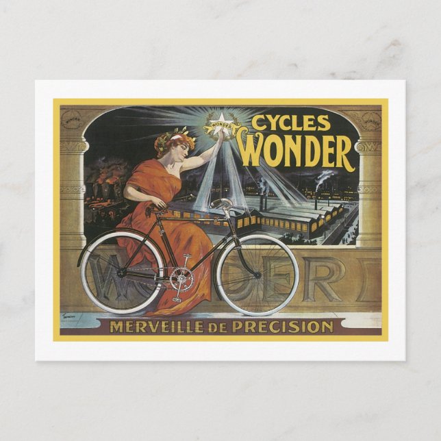 Cycles Wonder Merveille de Precision Postcard (Front)