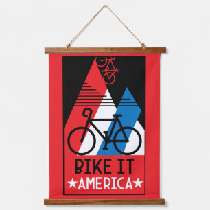 Cycling America Hanging Tapestry
