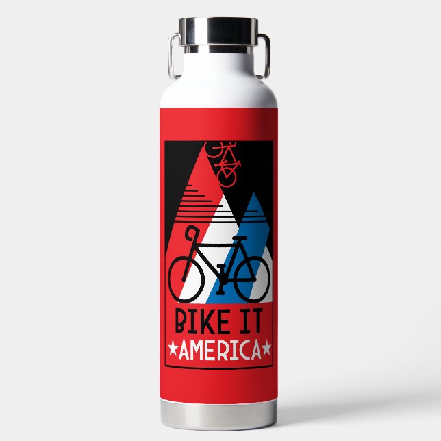 Cycling America Water Bottle (Front)