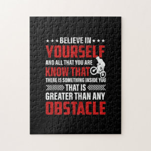 Cycling Art Believe In Yourself Jigsaw Puzzle
