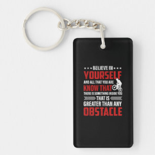 Cycling Art Believe In Yourself Key Ring