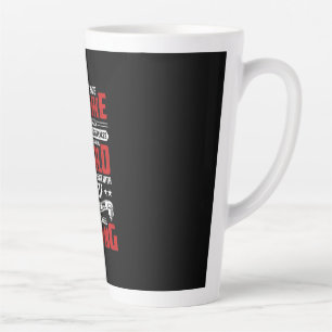 Cycling Art I Don't Ride My Bike Latte Mug