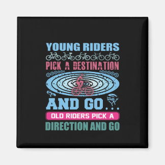 Cycling Art Young Rides Pick A Destination Magnet