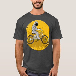 cycling Astronauts cruiser bike shopper men Biker T-Shirt