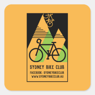 Cycling Australia Square Sticker