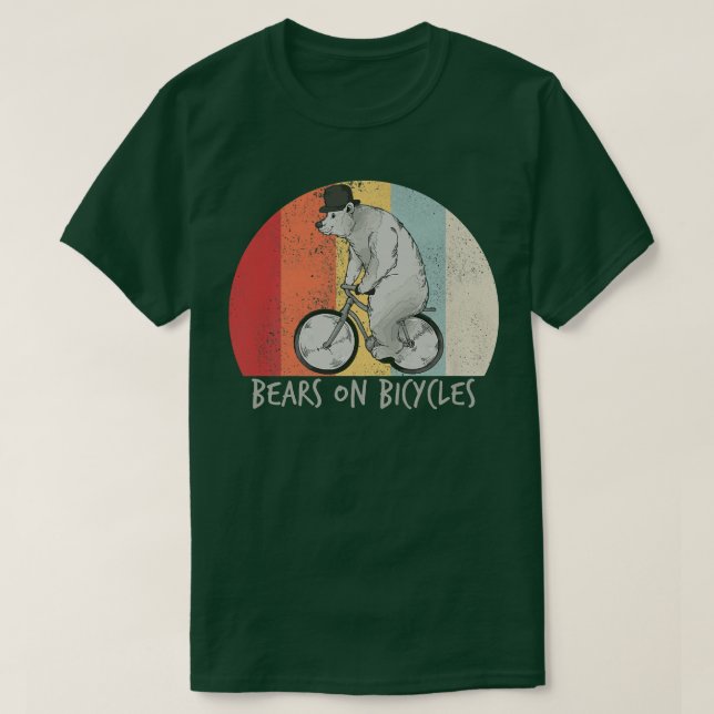 Cycling Bear Bike Biking Cyclist Premium  T-Shirt (Design Front)