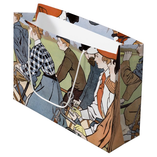 Cycling, Bicycles, Van Caspel Large Gift Bag (Front Angled)
