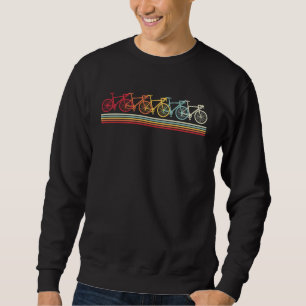 Cycling Bike Sport Retro Style Bike for Cyclists Sweatshirt
