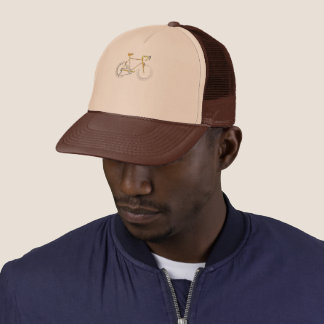 Cycling Bike Words | Bicycle Parts Graphic Design Trucker Hat