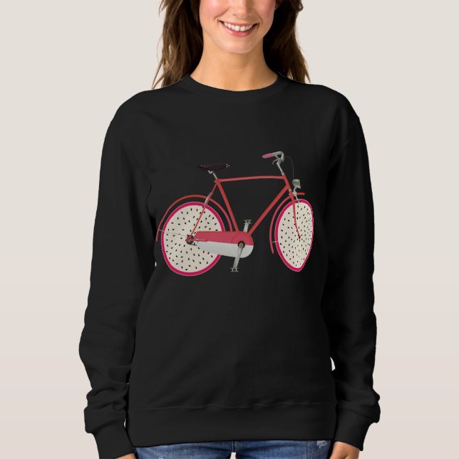 Cycling Biking Bicycle Bike Cyclist Dragon Fruit M Sweatshirt (Front)
