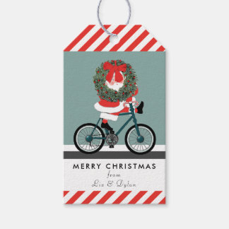 Cycling Biking Christmas Gift Tags