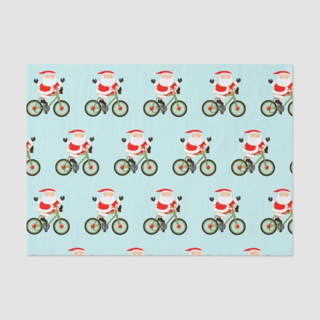 Cycling Biking Holiday Gift Tissue Paper (Front)