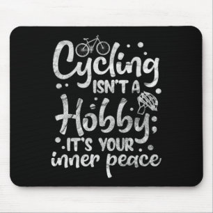 Cycling Biking Mtb Mountain Bike Biker Bicycle Quo Mouse Pad