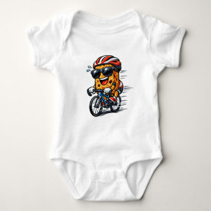 Cycling Breakfast Bar Baby Bodysuit