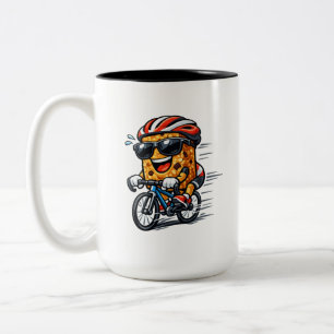 Cycling Breakfast Bar Two-Tone Coffee Mug