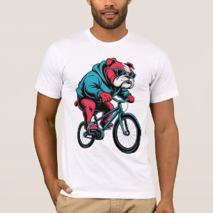 Cycling Bulldog T-Shirt